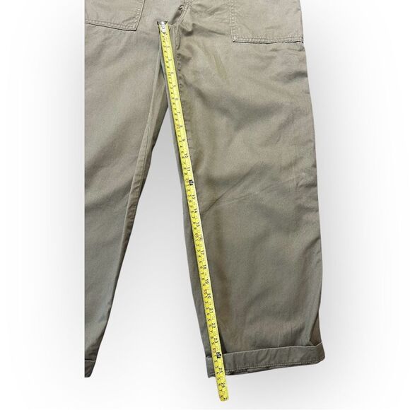 Levi’s 94 Pants Women’s 27 Baggy Mid Rise Straight Leg Martini Olive Twill - Picture 6 of 9